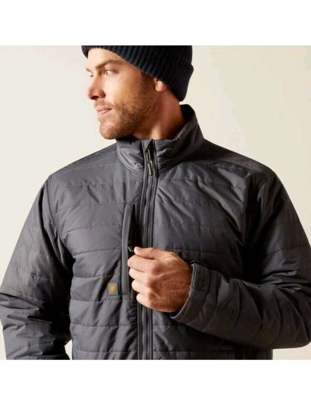 Ariat Rebar Cordura Ripstop Lightweight Insulated Jacket Black Mens Size LG Tall
